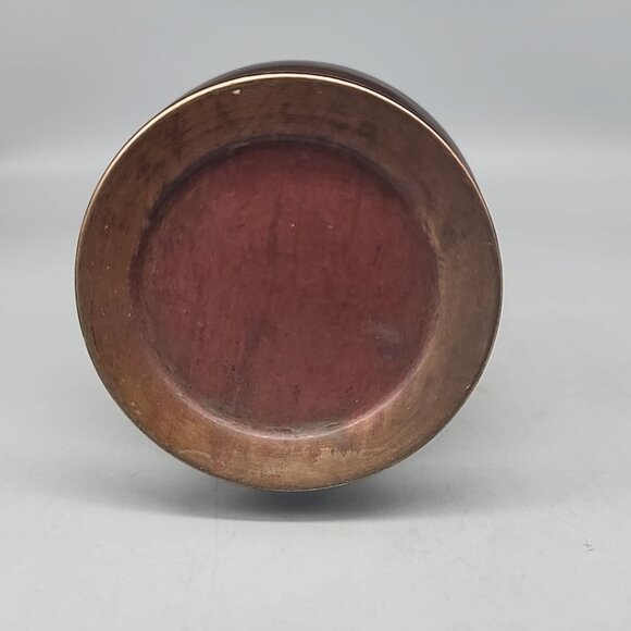 Vintage Turkish Copper Erzincanlilar Vase Hand Made In Turkey Etched Painted 7.5 - Picture 4 of 6